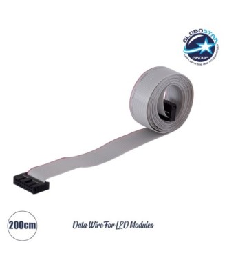 GloboStar® DATULCO 90243 Καλωδιοταινία 2m Data Cable HUB75 Μεταφοράς Σήματος-Εικόνας για Ψηφιακές Οθόνες LED Video Wall Μ200 x Π2.5 x Υ1.5cm - 2 Years Warranty